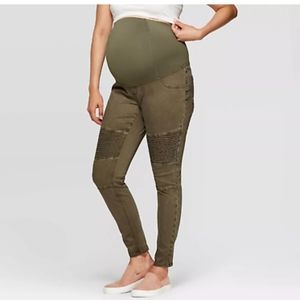 ISABEL MATERNITY PANTS SIZE 12 GREEN OLIVE